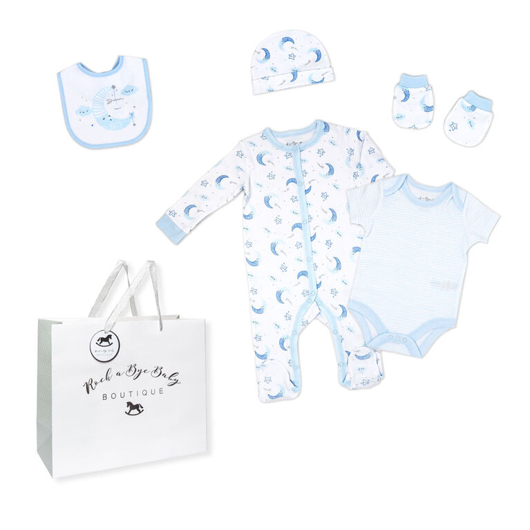 Rock a Bye Baby Dreaming Moon Layette Gift Bag Set Newborn