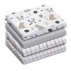 Koala Baby - 4 Pk Receiving Blankets Grey Woods