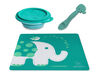 Marcus & Marcus Placemat & Collapsible Bowl & Feeding Spoon - Ollie the Elephant - Green.