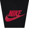 Nike French Terry Short Set - Black and Red Heather - Size 4T