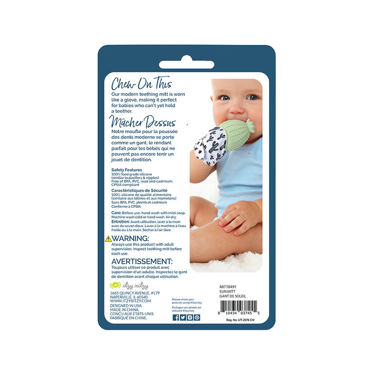 Itzy Mitt Teething Mitt Sun