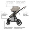 Maxi Cosi Zelia Luxe 5-in-1 Modular Travel System - New Hope Tan