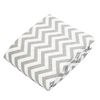 Kushies Drap Contour pour Poussette ou Panier Coton Flanelle Chevron Gris