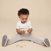 short-sleeve play all day organic bodysuit , 6-9m - white