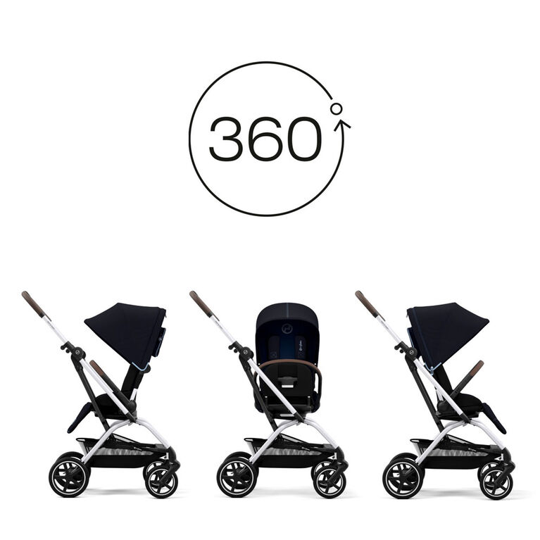 Poussette Eezy S Twist +2 V2 – Bleu océan
