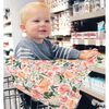 Couverture d'allaitement polyvalente 4-en-1 Mom Boss d'Itzy Ritzy, motif floral.