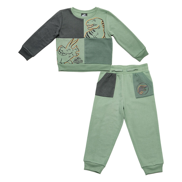 Jurassic Park - Ensemble deux pièces - Vert et anthracite - Taille 4T - Exclusivité Toys "R" Us