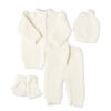 Baby Mode Signature Ivory 4 Piece Knit Box Set 0-6m