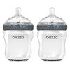 Baby Brezza 2-Pack Glass Bottle 8 oz. - Grey