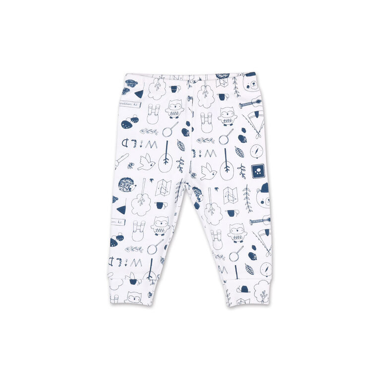 Ensemble 2 pièces Koala Baby « Nature’s Calling » - combinaison à manches courtes et pantalon de sport imprimé, 6-9 Mois