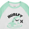 Hurley UPF 50+ Shark Frenzy Raglan Swim Set - Green - Size - 24M