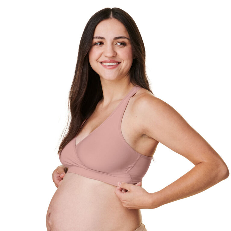 Basics by Bravado Sleep Maternity and Nursing Bra, Mink