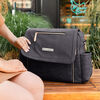 Petunia Pickle Bottom - Boxy Backpack Deluxe - Carbon Cable Stitch Leatherette