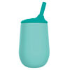 Nuby Silicone Sipper First Training Cup with TOUCH FLOW Straw, 6 oz. - Aqua