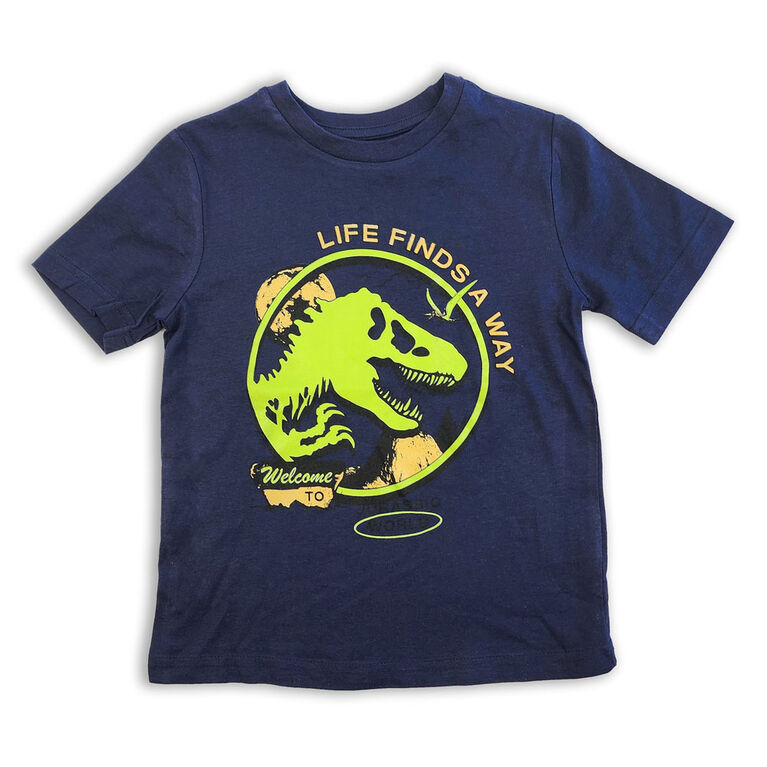 Jurassic Park Short Sleeve Tee - Blue 5/6