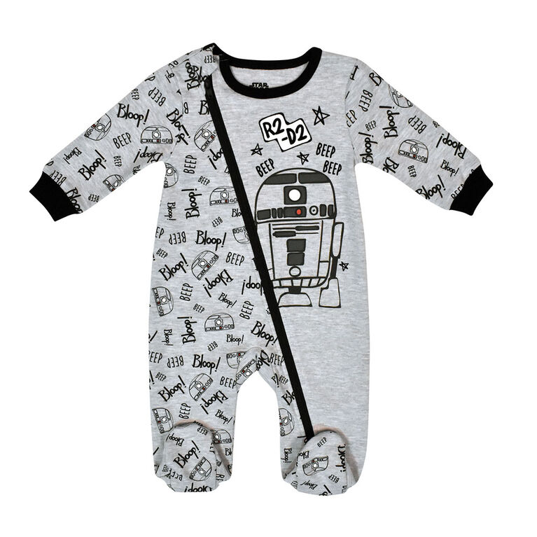 Star Wars Footed Sleeper - Grey, 9 Months