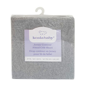 Koala Baby - Jersey Crib Sheet - Grey Melange