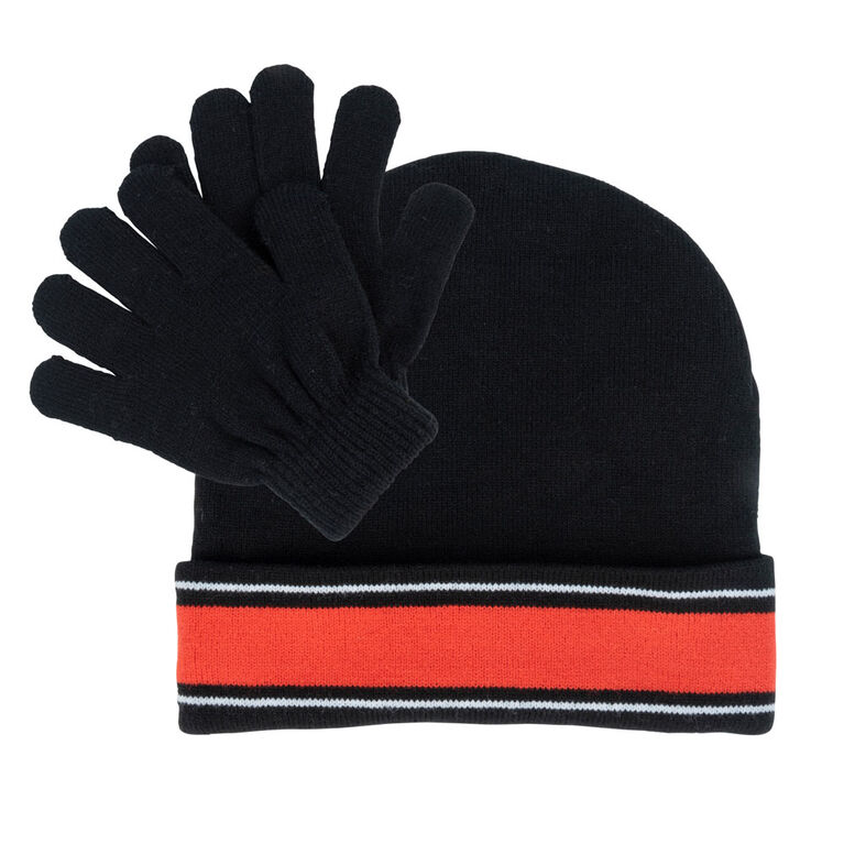 Spider-Man Hat And Glove Set Black And Red