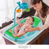 Baignoire pour nouveau-né à tout-petit Ocean Buddies de Summer Infant avec barre de jouets.