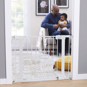Safety 1st Easy Install Walk-Through Metal Gate- White