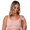 Basics by Bravado 2-in-1 Pumping and Nursing Bra, Soft Rose, Small