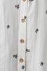 Collar Button Shirt White Floral 2-3Y