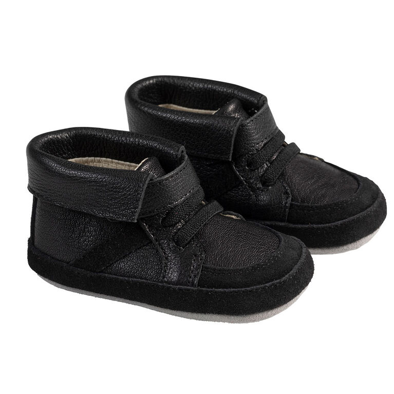 Robeez - First Kicks Grayson Black 3-6M