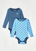 Northern Reflections Littles Loon 2 Pack Bodysuit Blue