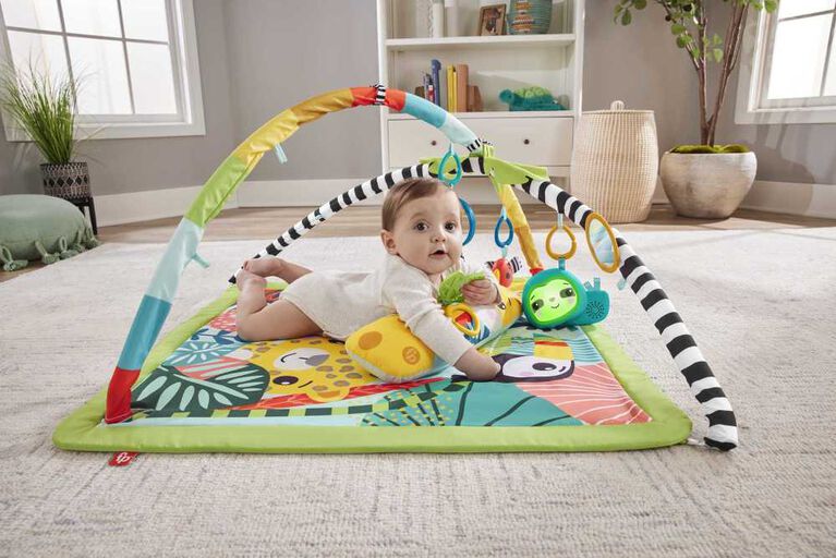 Tapis de jeu éducatif interactif pour bébé, tapis de jeu pour bébé, coussin  de fonction de parc, tapis pour bébé de 0 à 12 mois