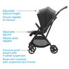 Maxi-Cosi Leona Ultra Compact Stroller - Essential Black