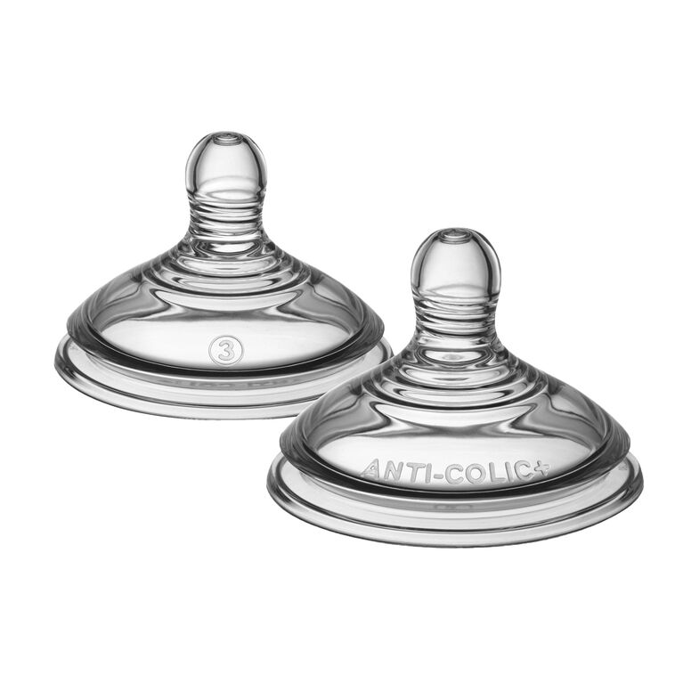 Tétine Anti-Coliques Avancée de Tommee Tippee Débit Rapide, Paq. De 2.