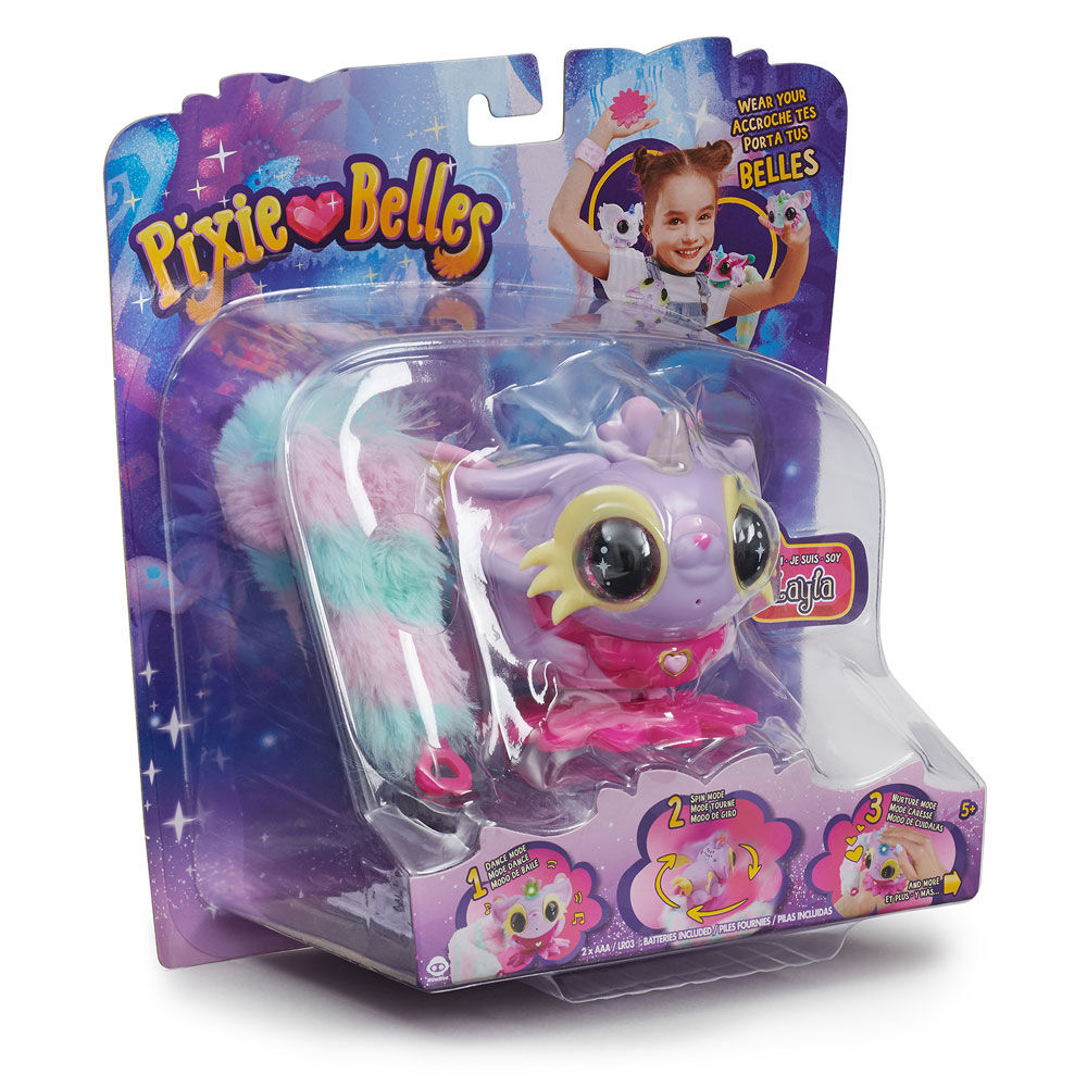 WowWee Pixie ️ Belles Layla Purple Interactive Animal Toy Wearable Ages 5 for sale online 