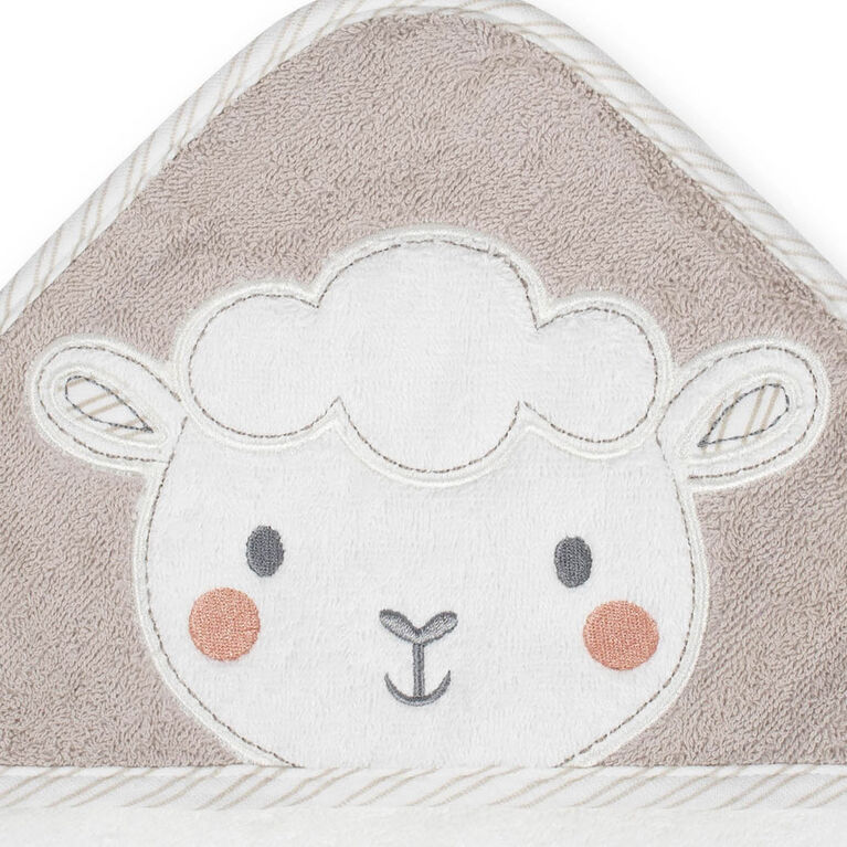 Koala Baby 2-Pack Woven Hooded Towel, Little Lamb