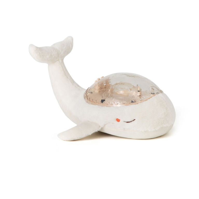 Cloud b Tranquil Whale Bundle w/Baby Plush Rattle White Night Light w/ Under Water Effect and Music