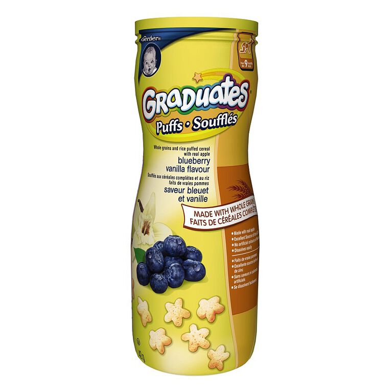 Gerber Graduates Puffs Blueberry Vanilla Flavour