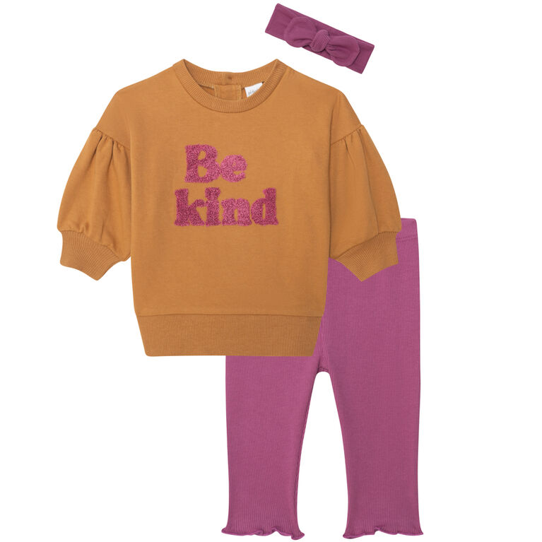 PL Ensemble tunique 3 pièces pour bébé be kind 24M