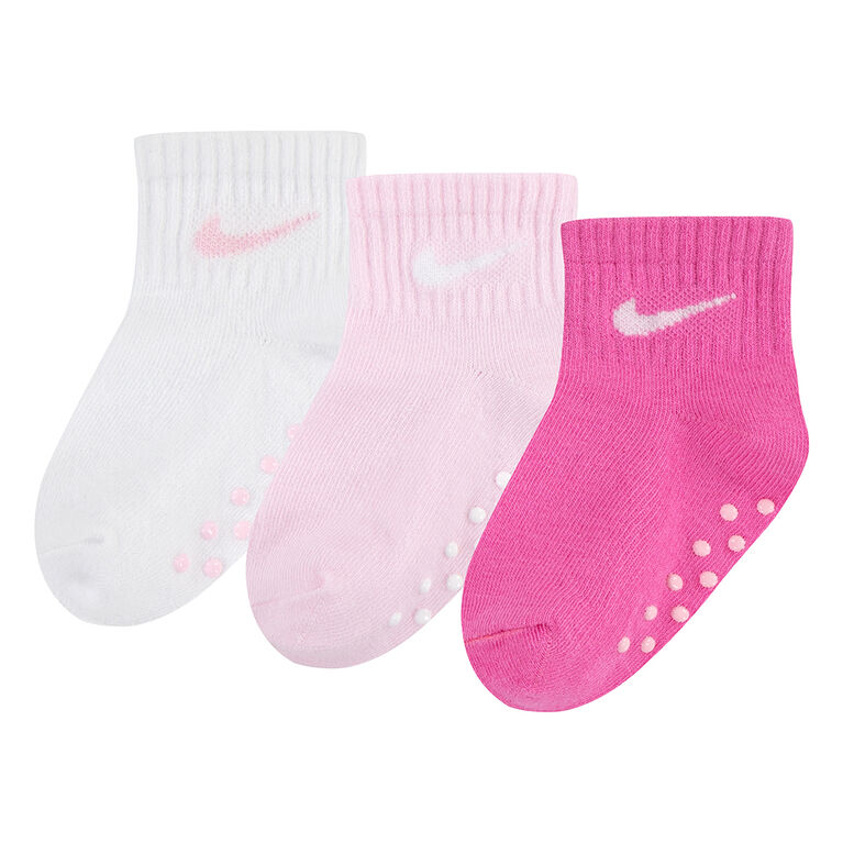 Chaussettes Nike - Rose/Blanc