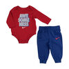Nike Ensemble cache couche et pantalon - Bleu, 6 Mois