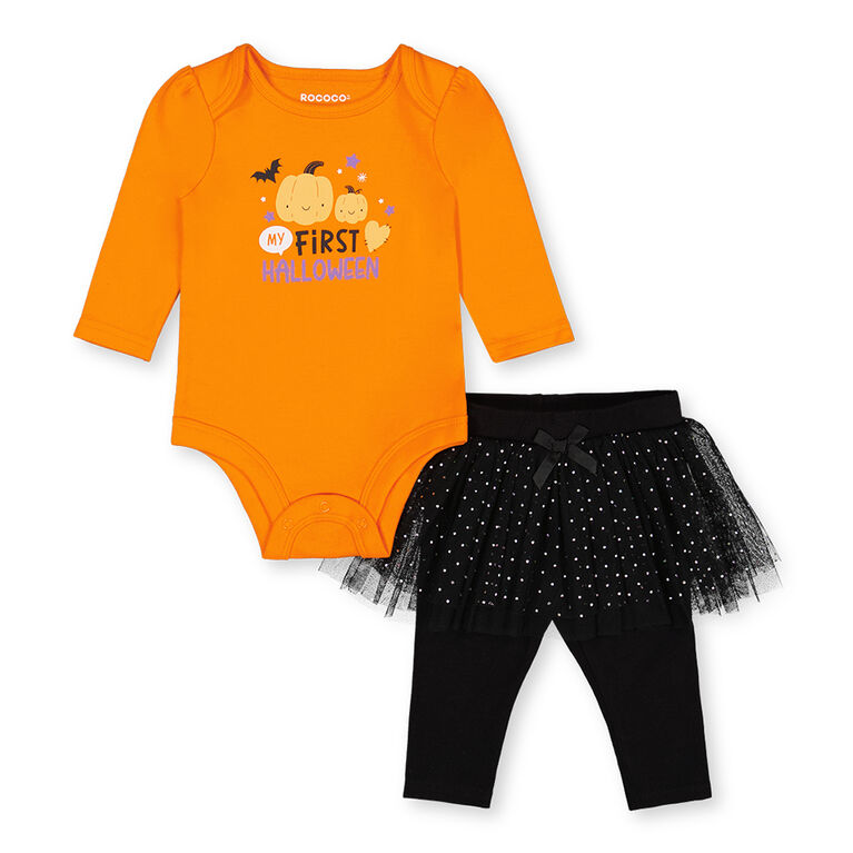 Rococo Halloween Tutu Set Orange