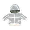 Baby Mode 3 Piece Zip French Terry Set: Stripe