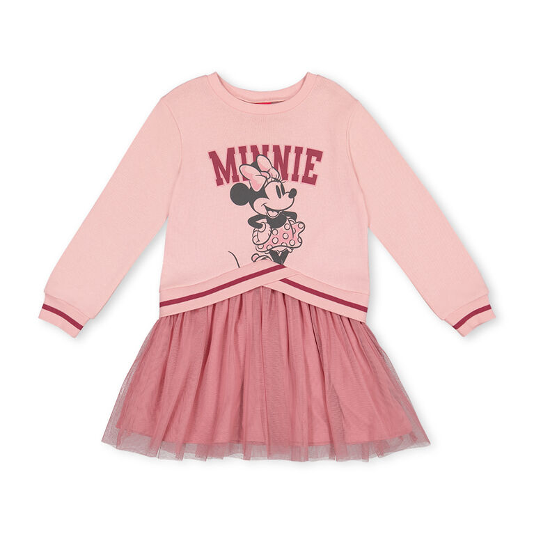 Minnie Mouse Robe en Polaire Rose 4/5