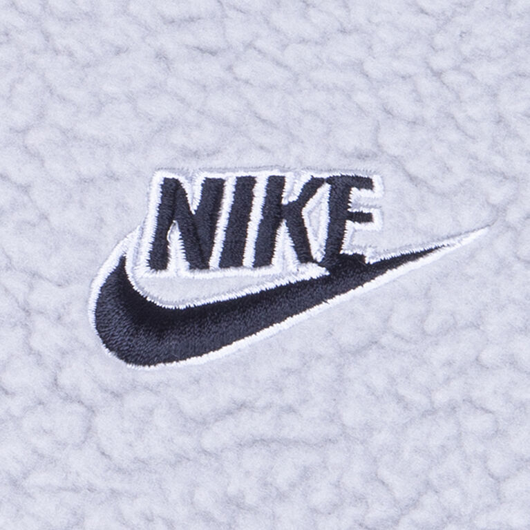 Nike Sherpa Pullover Hoodie - Light Smoke Grey - Size 7