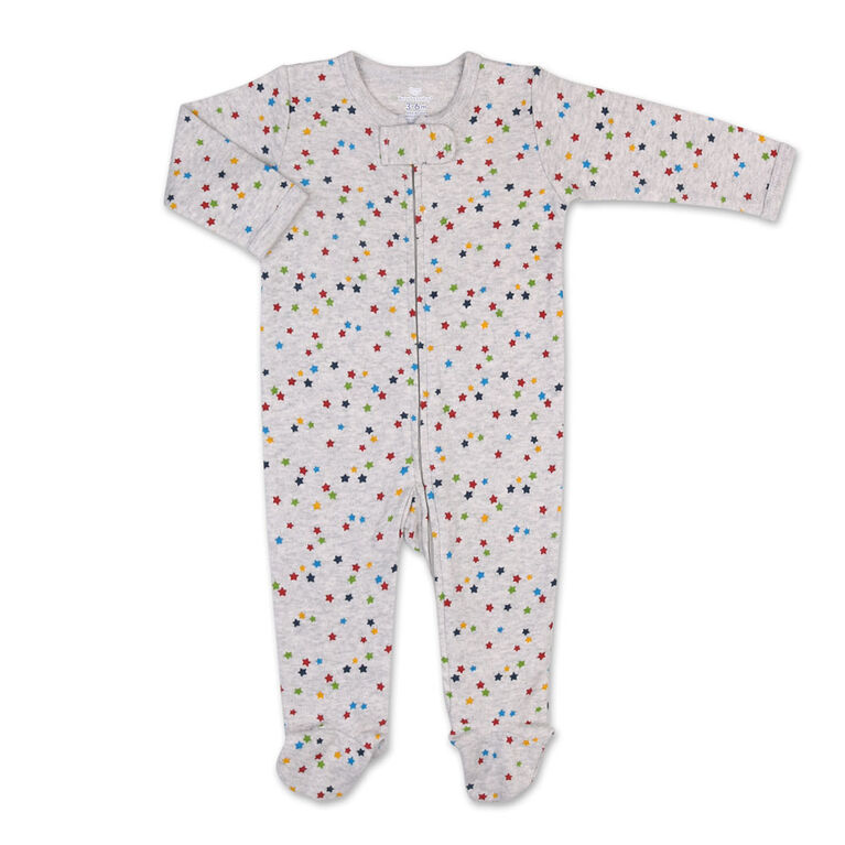 Koala Baby Multi Star Print Zip-Front Sleeper, 0-3 Months