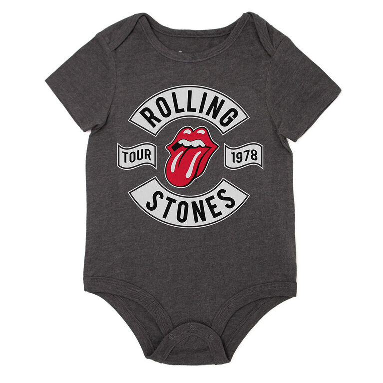 Rolling Stones Grey Bodysuit 6M