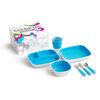 Munchkin Color Me Hungry Splash Dining Set- Blue