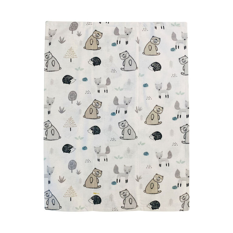 Koala Baby - Grey 3 Pack Burp Flannel