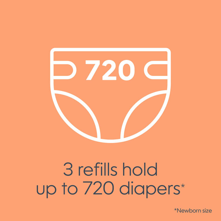 Diaper Genie Max Fresh Round Refill 3-pack