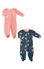 2 Pack Snugabye Cotton Sleepers Size 18M