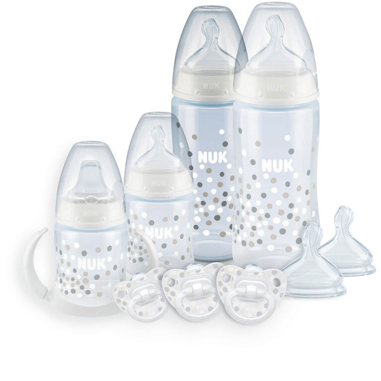 NUK Smooth Flow Anti-Colic Bottle Newborn Gift Set, 0+ Months