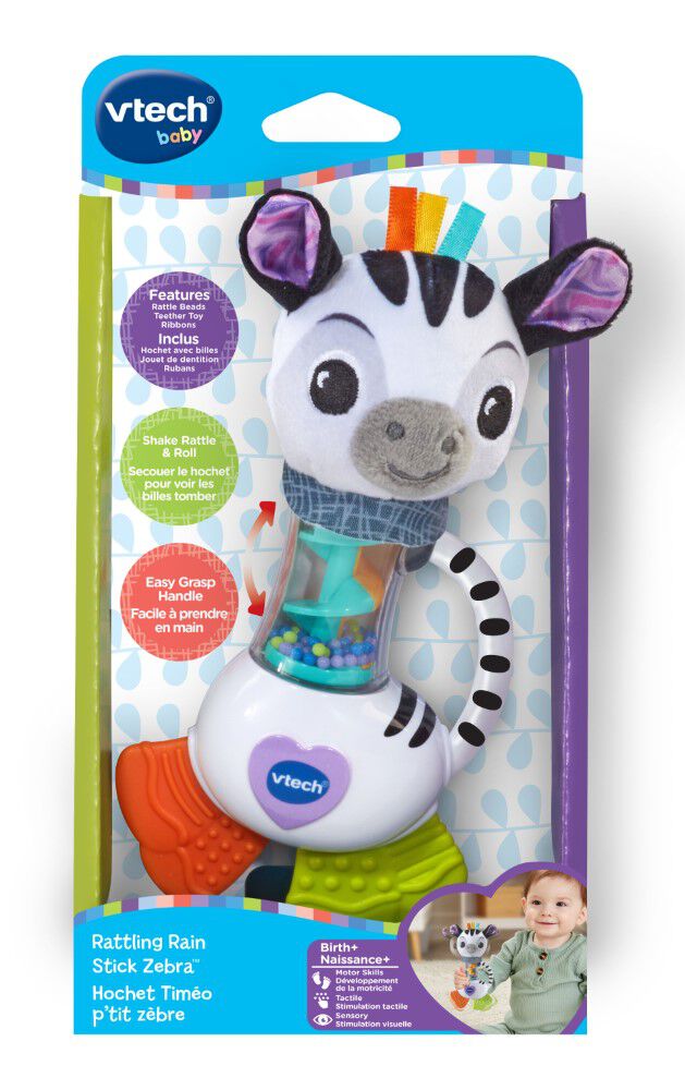 VTech Baby Rattling Rain Stick Zebra | Babies R Us Canada
